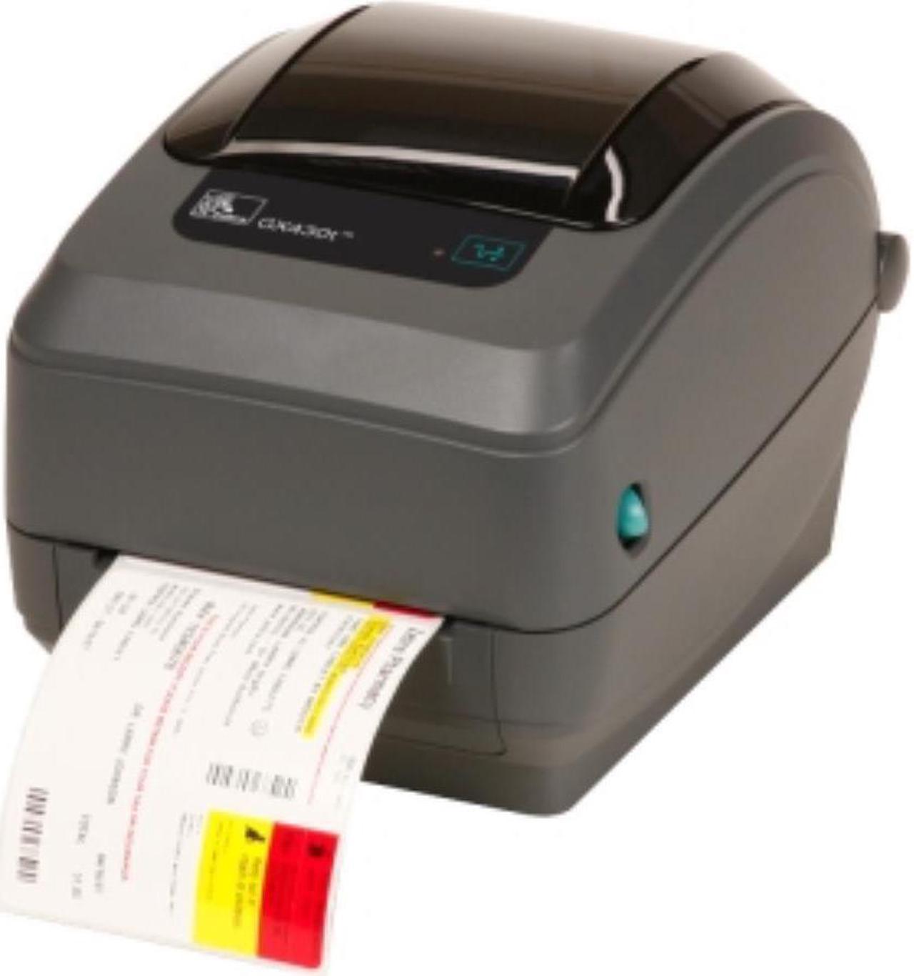 Zebra GX430t Direct Thermal/Thermal Transfer Printer - Monochrome - Desktop - Label Print - 4.09" Print Width - 4 in/s Mono - 300 dpi - 8 MB - Bluetooth - USB - Serial - Parallel - LCD - 4.25&#34