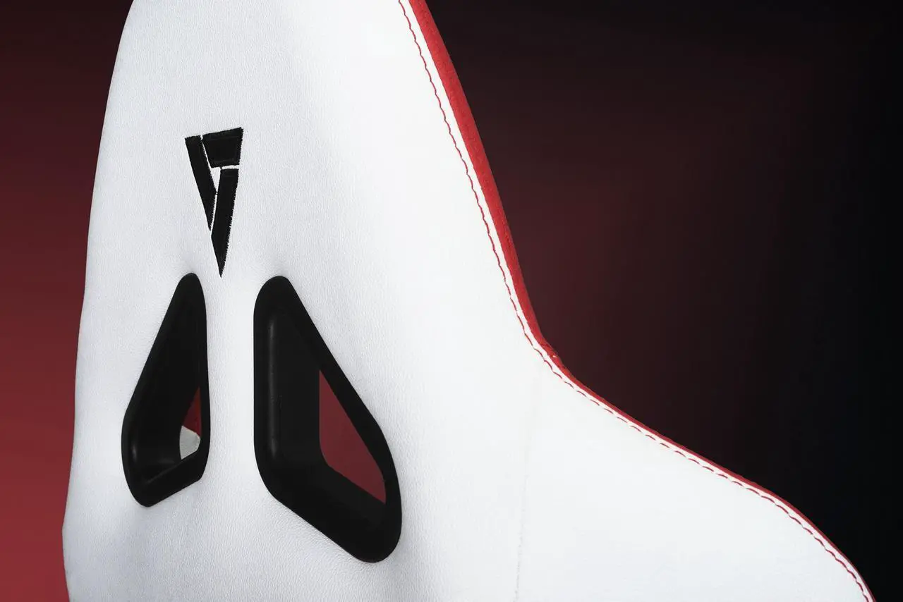 Alt view image 2 of 7 - Vertagear S-Line SL2000 Racing Series Gaming Office Chair White Edition- White/Red (Rev. 2)