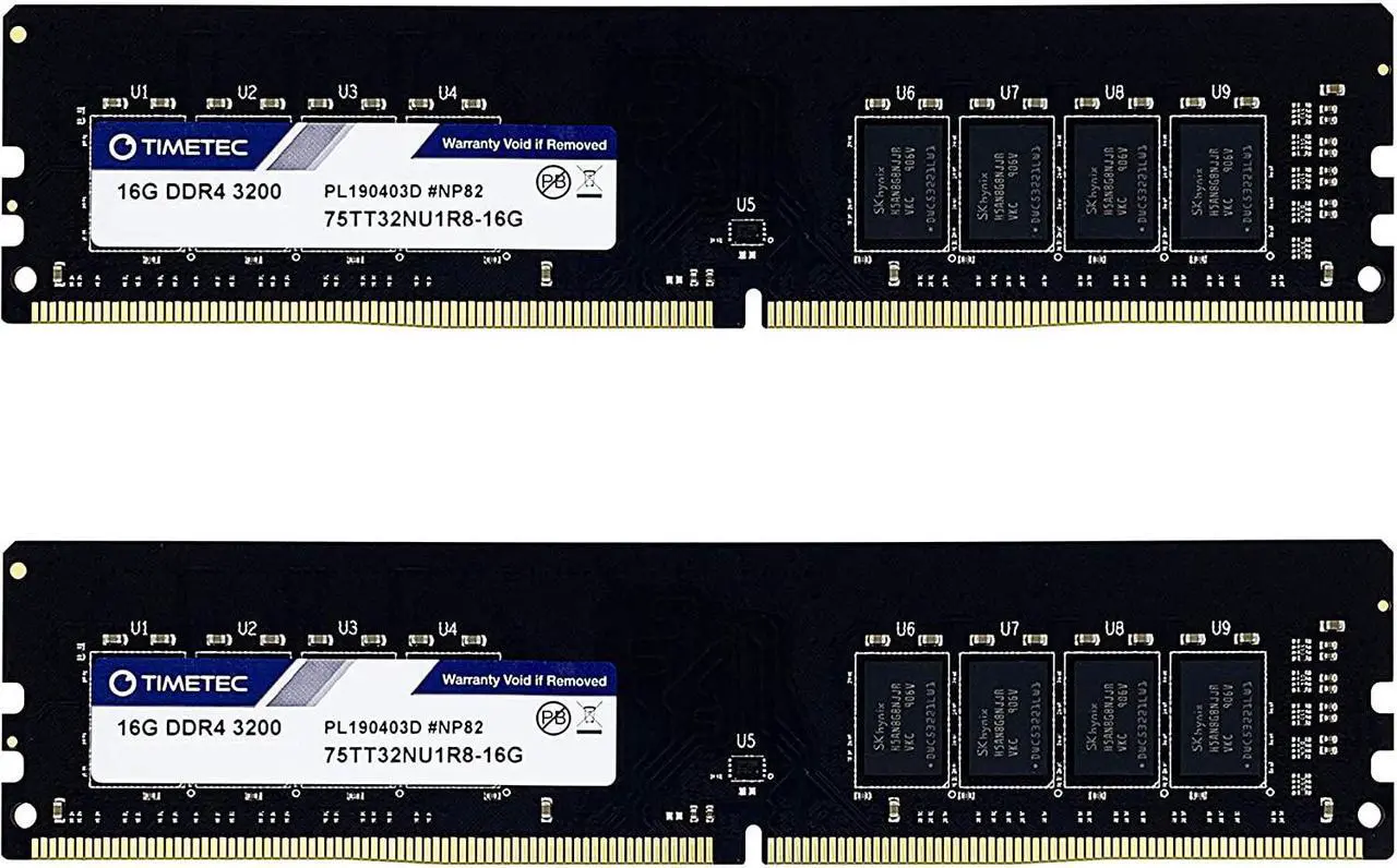 Main image of Timetec 32GB KIT(2x16GB) DDR4 3200MHz for Dell XPS 8940 Tower/Lenovo IdeaCentre 3 / Dell Inspiron - 12th Gen Intel Core i5-12400 / HP Pavilion Desktop - 12th Gen Intel Core i5-12400F