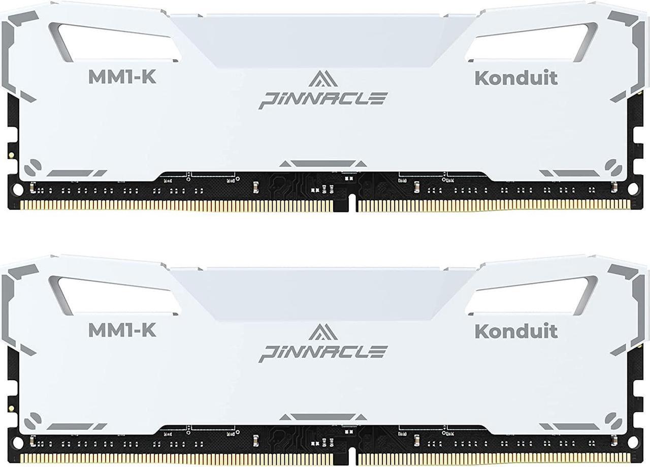 Main image of Timetec Pinnacle Konduit 16GB KIT(2x8GB) DDR4 3200MHz PC4-25600 CL16-18-18-38 1.35V Compatible for AMD and Intel Desktop Gaming PC Memory Module RAM - White