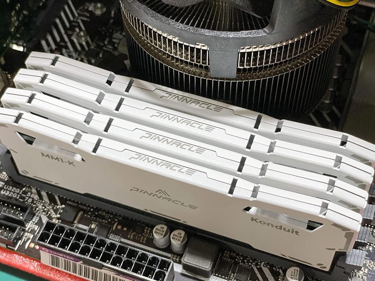 Alt view image 7 of 7 - Timetec Pinnacle Konduit 16GB KIT(2x8GB) DDR4 3200MHz PC4-25600 CL16-18-18-38 1.35V Compatible for AMD and Intel Desktop Gaming PC Memory Module RAM - White
