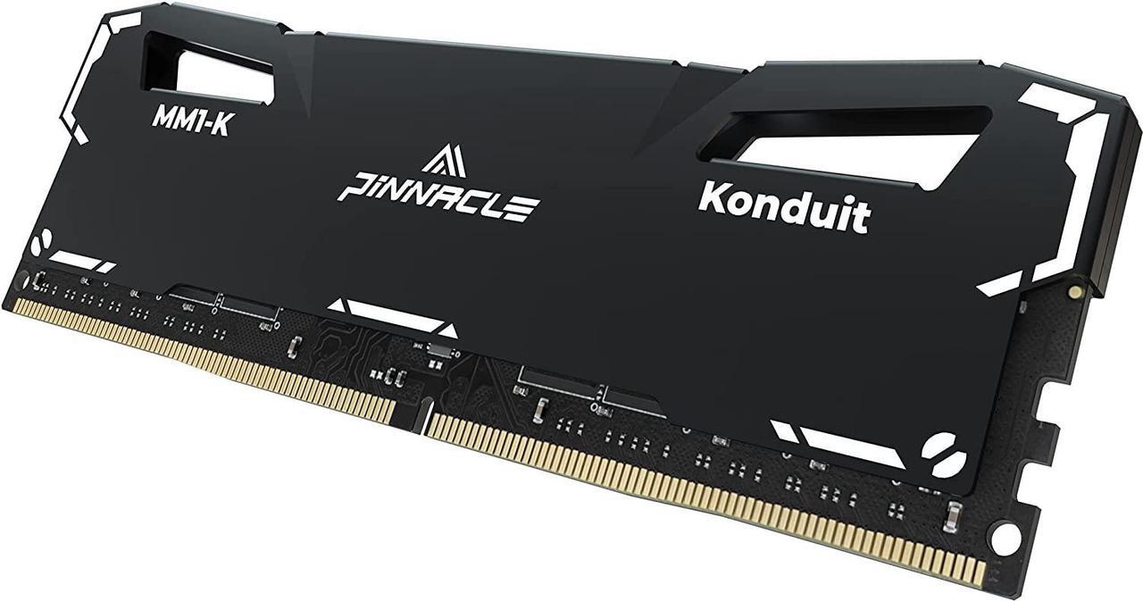 Alt view image 3 of 7 - Timetec Pinnacle Konduit 64GB KIT(4x16GB) DDR4 3200MHz PC4-25600 CL16-20-20-40 1.35V Dual Rank Compatible for AMD and Intel Desktop Gaming PC Memory Module - Black