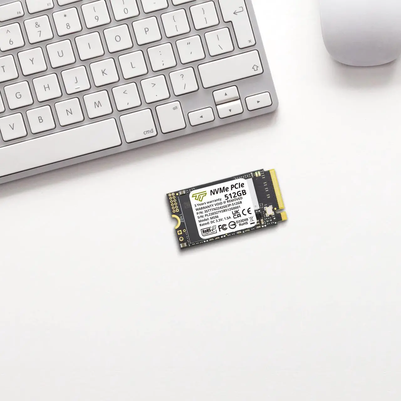 Alt view image 2 of 7 - Timetec 512GB M.2 2242 SSD NVMe PCIe Gen3x4 3D NAND TLC Read/Write Speed Up to 2,100/1,600 MB/s Compatible with Lenovo Thinkpad X1 Nano Gen 2 /ThinkPad 11e Yoga Gen 6 /Thinkpad E15, Laptop and Desktop