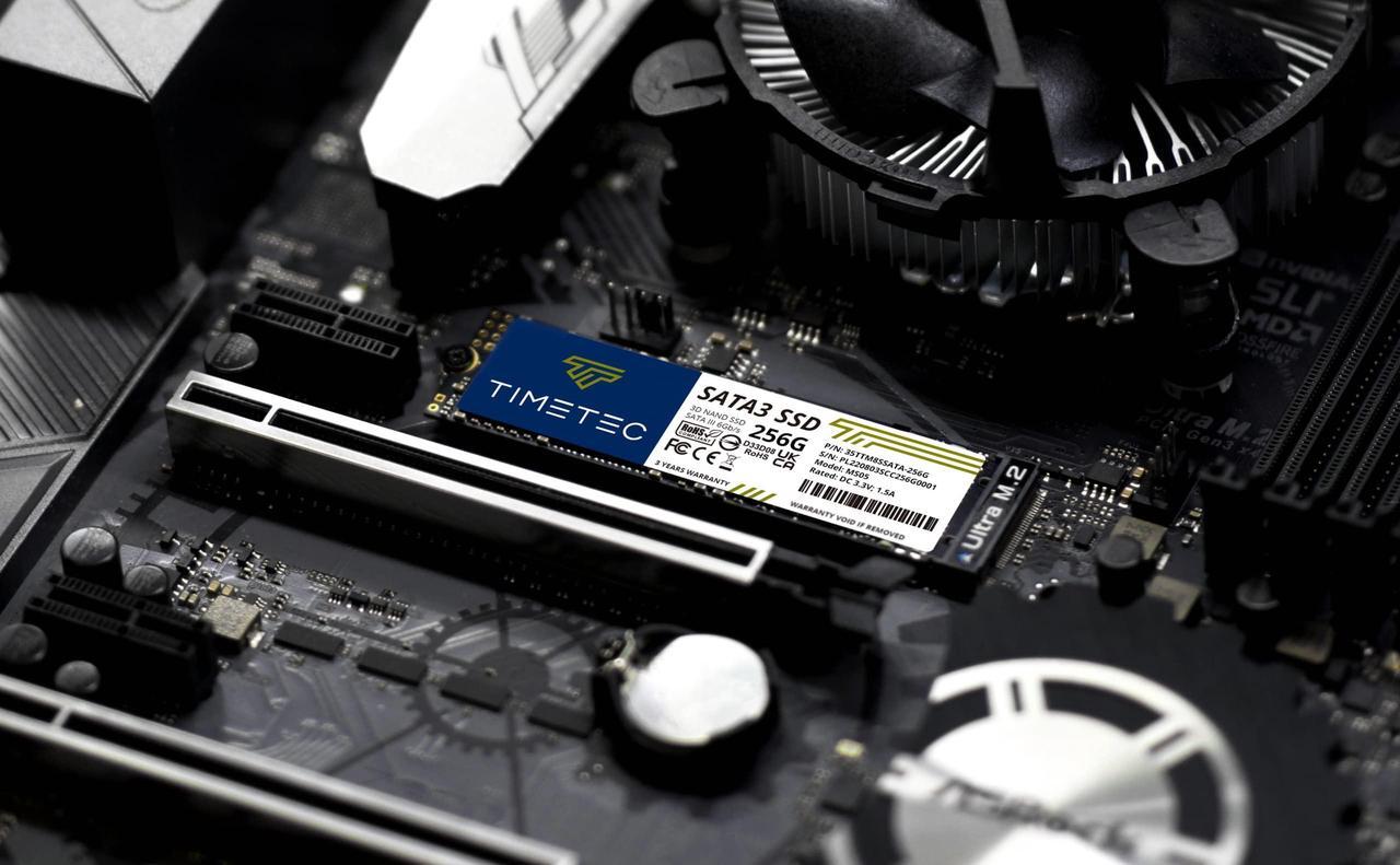 Alt view image 5 of 7 - Timetec 256GB 3D NAND M.2 2280 SATA Internal Solid State Drive
