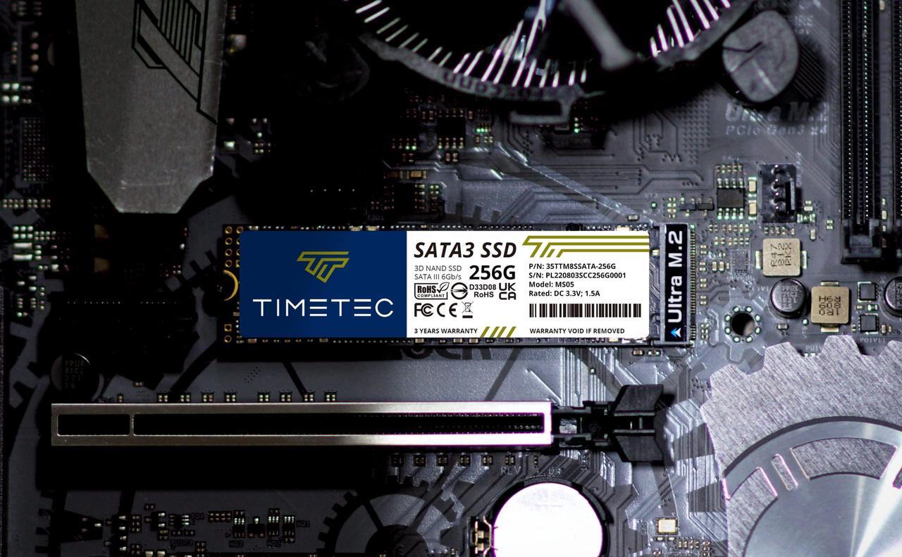 Alt view image 6 of 7 - Timetec 256GB 3D NAND M.2 2280 SATA Internal Solid State Drive