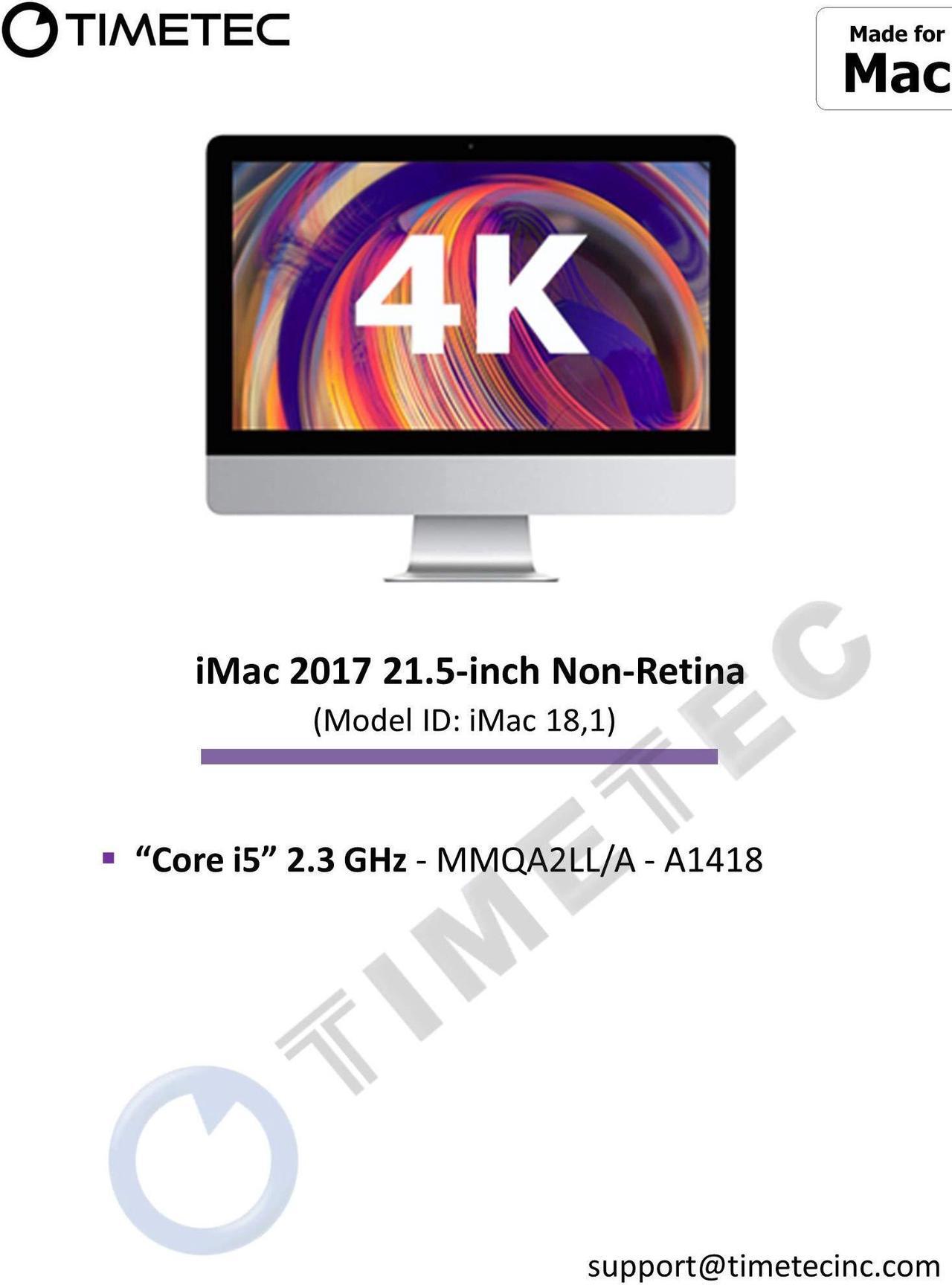 Alt view image 4 of 6 - Timetec Hynix IC 32GB KIT(2x16GB) Compatible for Apple 2017 iMac 27-inch w/Retina 5K Display, 2017 iMac 21.5-inch w/Retina 4K or Non-Retina Display DDR4 2400MHz PC4-19200 CL17 SODIMM(32GB KIT(2x16GB))