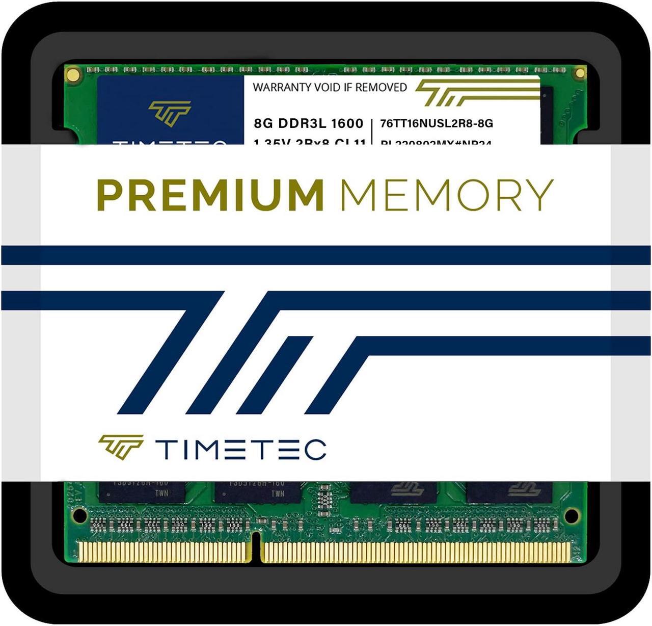 Alt view image 7 of 7 - Timetec 16GB KIT(2x8GB) DDR3L/DDR3 1600MHz(DDR3L-1600) PC3L-12800 Non-ECC Unbuffered 1.35V/1.5V CL11 2Rx8 Dual Rank 204 Pin SODIMM Laptop Notebook RAM