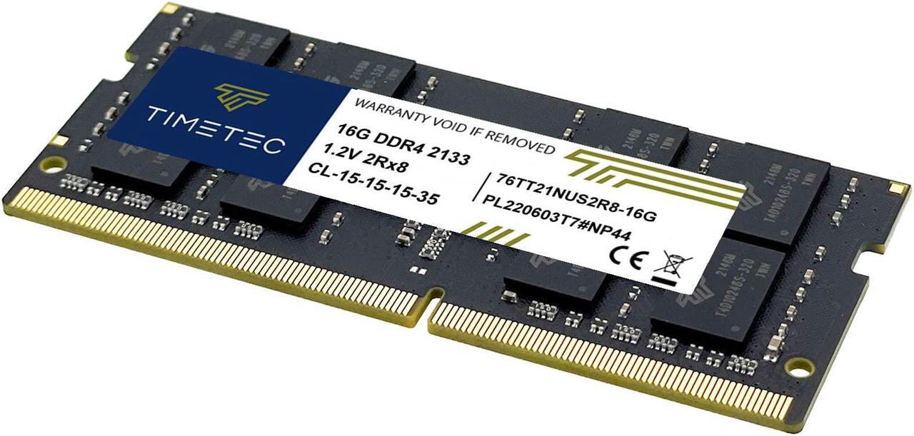 Alt view image 6 of 6 - Timetec 32GB KIT(2x16GB) DDR4 2133MHz PC4-17000 Non-ECC Unbuffered 1.2V CL15 260 Pin SODIMM Laptop Notebook PC Computer Memory RAM Module Upgrade (32GB KIT(2x16GB))