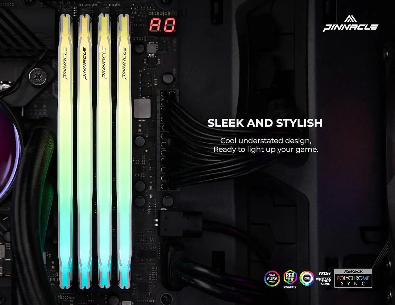 Alt view image 7 of 7 - Timetec Pinnacle Konduit RGB 32GB KIT(2x16GB) DDR4 3600MHz PC4-28800 CL18-22-22-42 XMP2.0 Overclocking 1.35V Dual Rank Compatible for AMD and Intel Desktop Gaming PC Memory Module RAM - White