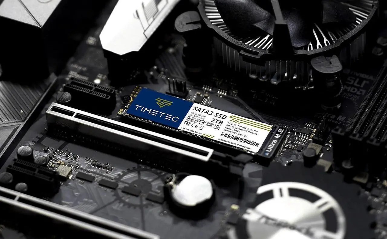 Alt view image 5 of 7 - Timetec 2TB SSD 3D NAND QLC SATA III 6Gb/s M.2 2280 NGFF Read Speed Up to 550MB/s SLC Cache Performance Boost Internal Solid State Drive for PC Computer Laptop and Desktop (2TB)