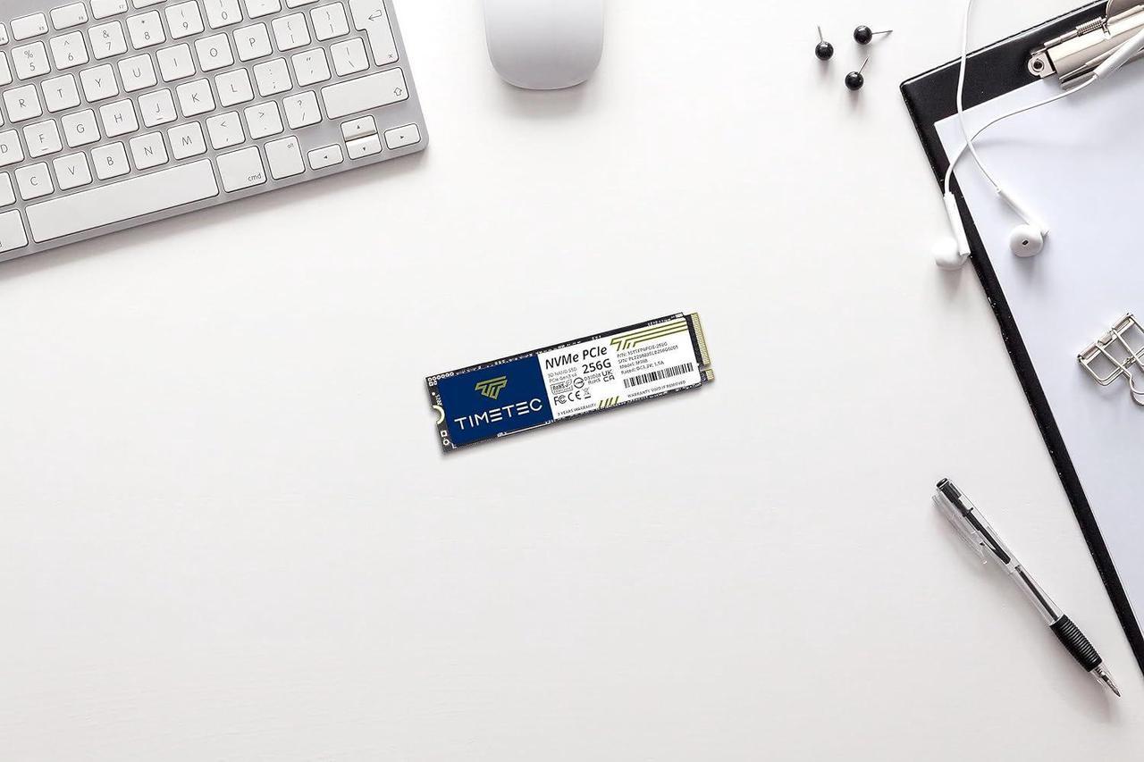 Alt view image 2 of 7 - Timetec 256GB 3D NAND NVMe Gen3x4 PCIe M.2 2280 Internal Solid State Drive