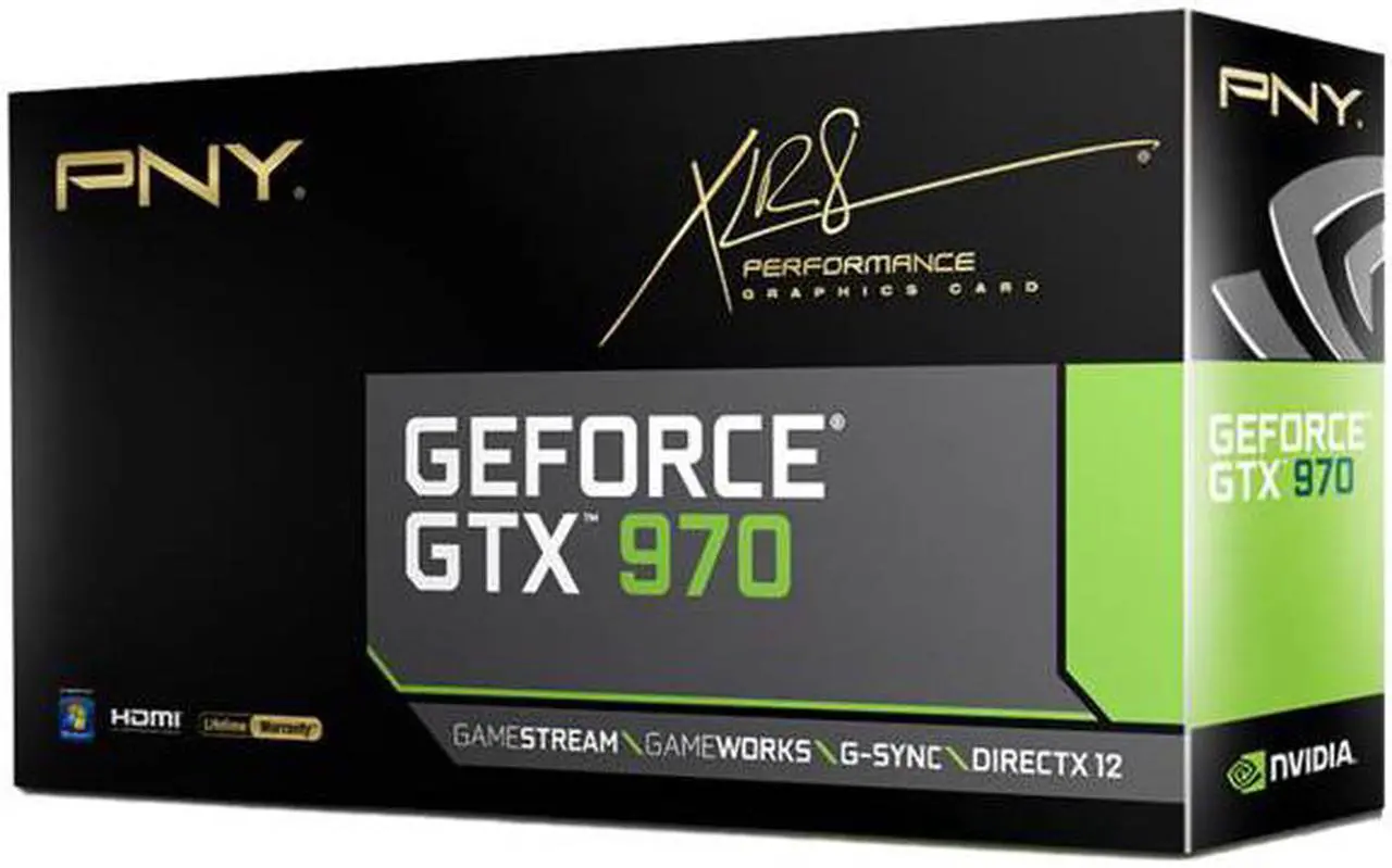 Alt view image 2 of 3 - PNY NVIDIA GeForce GTX 970 4GB GDDR5 DVI/Mini HDMI/3Mini DisplayPort PCI-Express Video Graphics Card