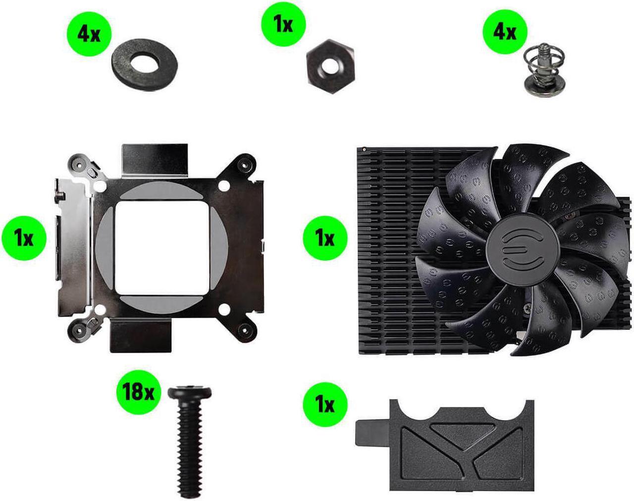 Alt view image 6 of 8 - EVGA HYBRID Kit for EVGA GeForce RTX 2080 Ti FTW3, 400-HY-1184-B1, RGB