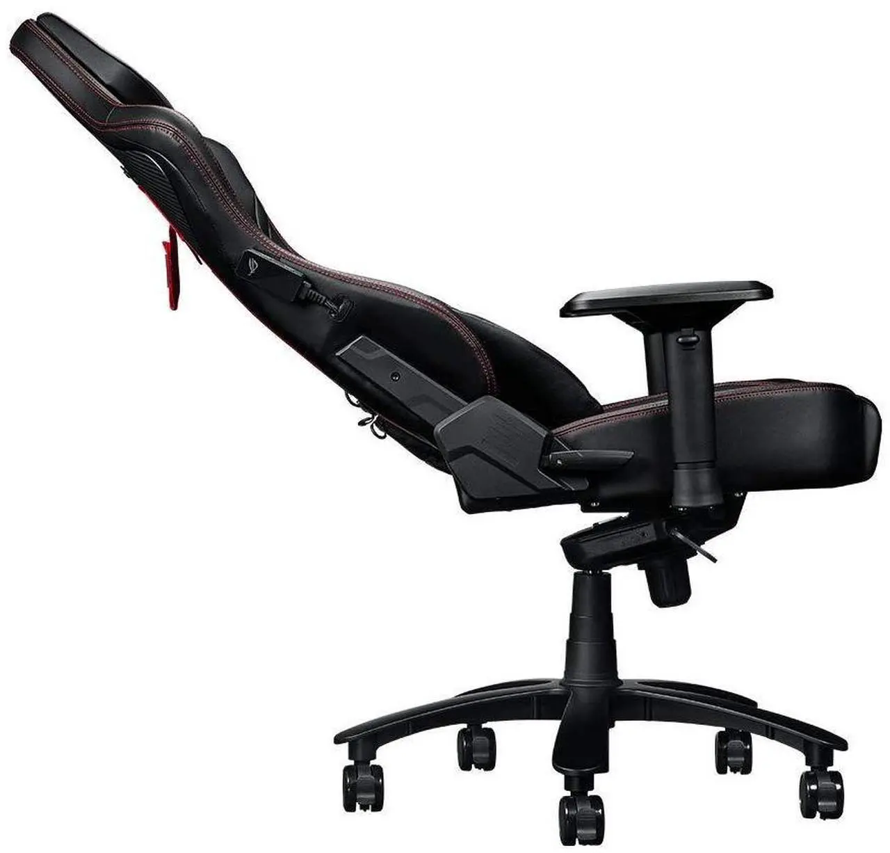 Alt view image 5 of 5 - ASUS ROG Chariot RGB Gaming Chair (Memory Foam Lumbar Support, 4D Adjustable Armrest, Reclining Backrest, Breathable Leatherette Material, Durable PU Casters, Integrated Aura RGB Lighting)