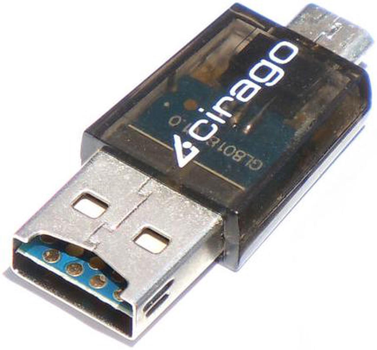 Main image of Cirago Memory Card Reader Micro USB to Micro SD For All Android Phone Tablet PC