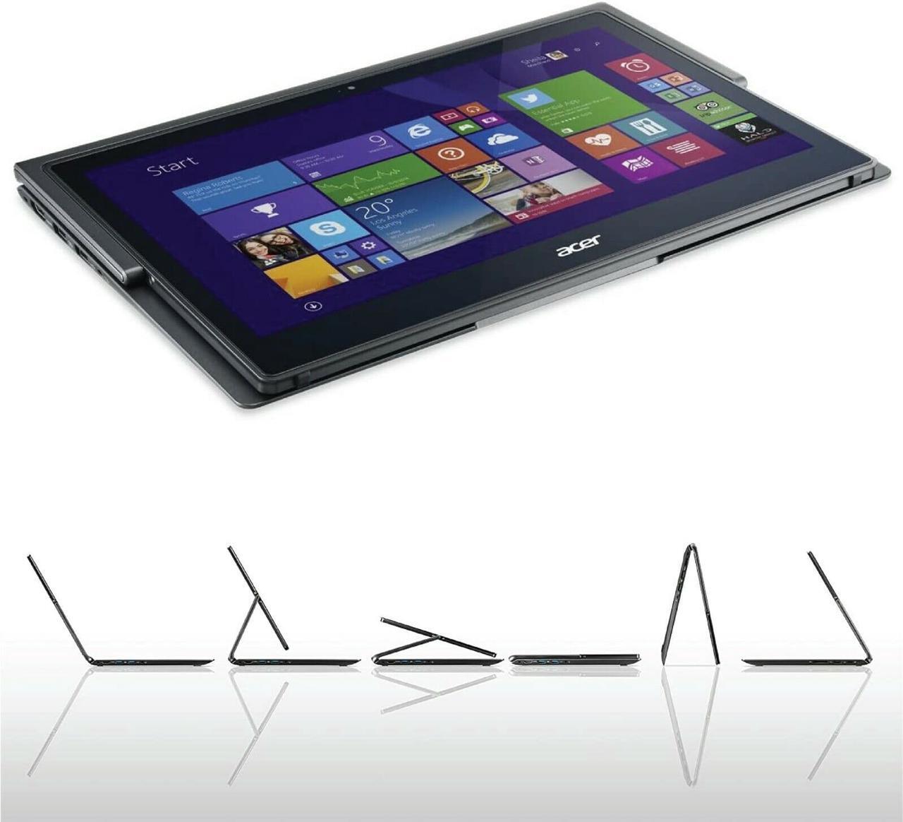 Alt view image 7 of 7 - Acer Aspire 13.3in Touchscreen Laptop/Tablet Core i5-4210 1.7GHz 8GB RAM 450GB