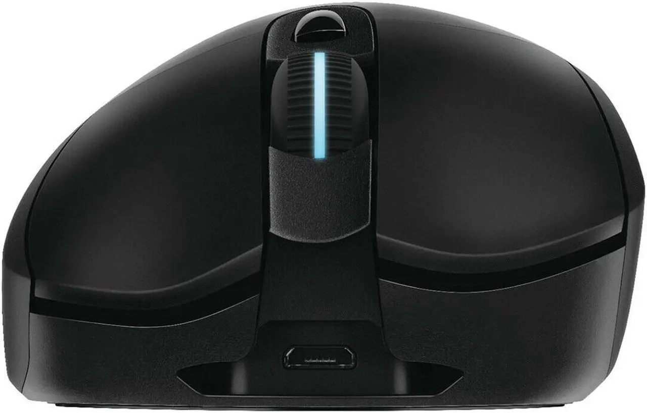 Alt view image 3 of 8 - Logitech G703 Lightspeed Wireless Optical Gaming Mouse 910-005638 with Hero 25K Sensor, Supports PowerPlay & Lightsync RGB Lighting - Black