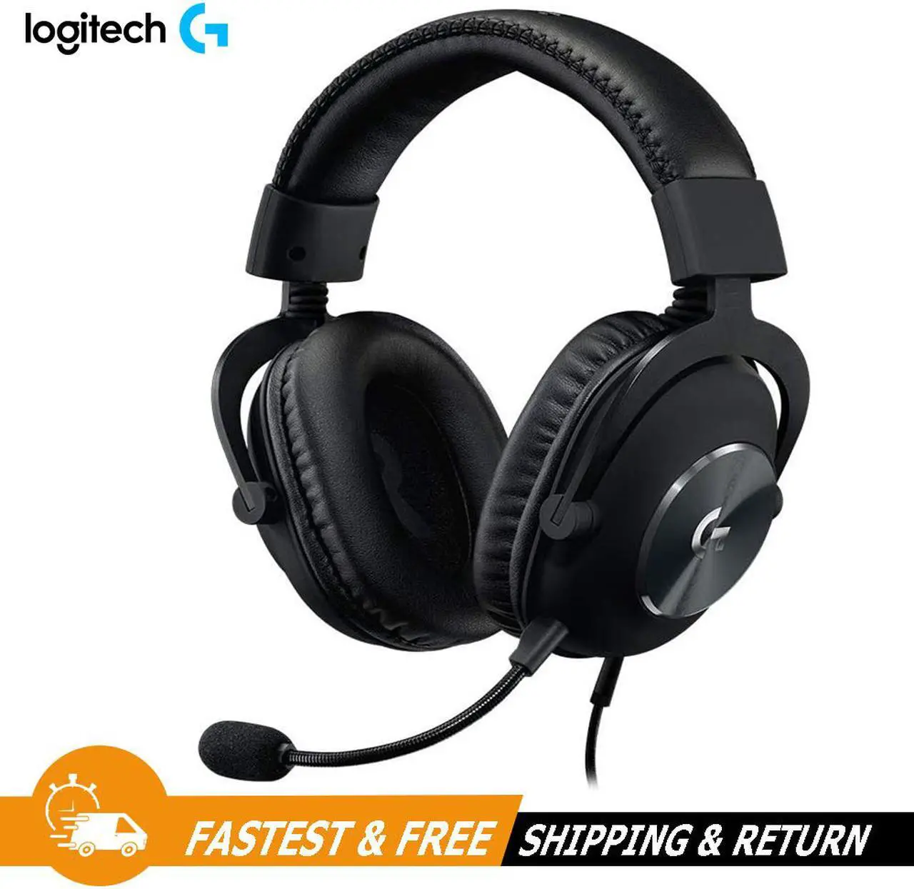 Alt view image 2 of 16 - Logitech G PRO X USB Wired Virtual 7.1 Surround Sound DTS Headphone X 2.0 Gaming Over-the-Ear Headset with Blue VO!CE for Windows 981-000817 - Black