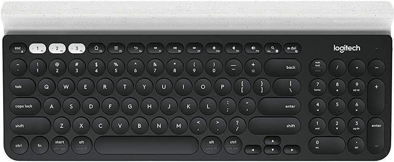 Logitech K780 Multi-Device Wireless Keyboard (Non-Speckled) for PC / Mac / Phone & Tablet, 920-008149 - Black