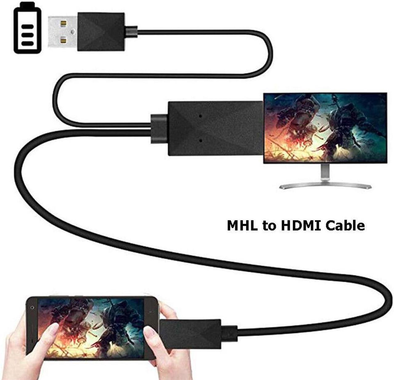 Alt view image 5 of 6 - Cirago 3ft MHL to HDMI Active 1080p Video 7.1 Digital Audio Cable with HDTV MHL Adapter Converter For Android to Connect Smartphone, Tablet, or MHL Compatible Device