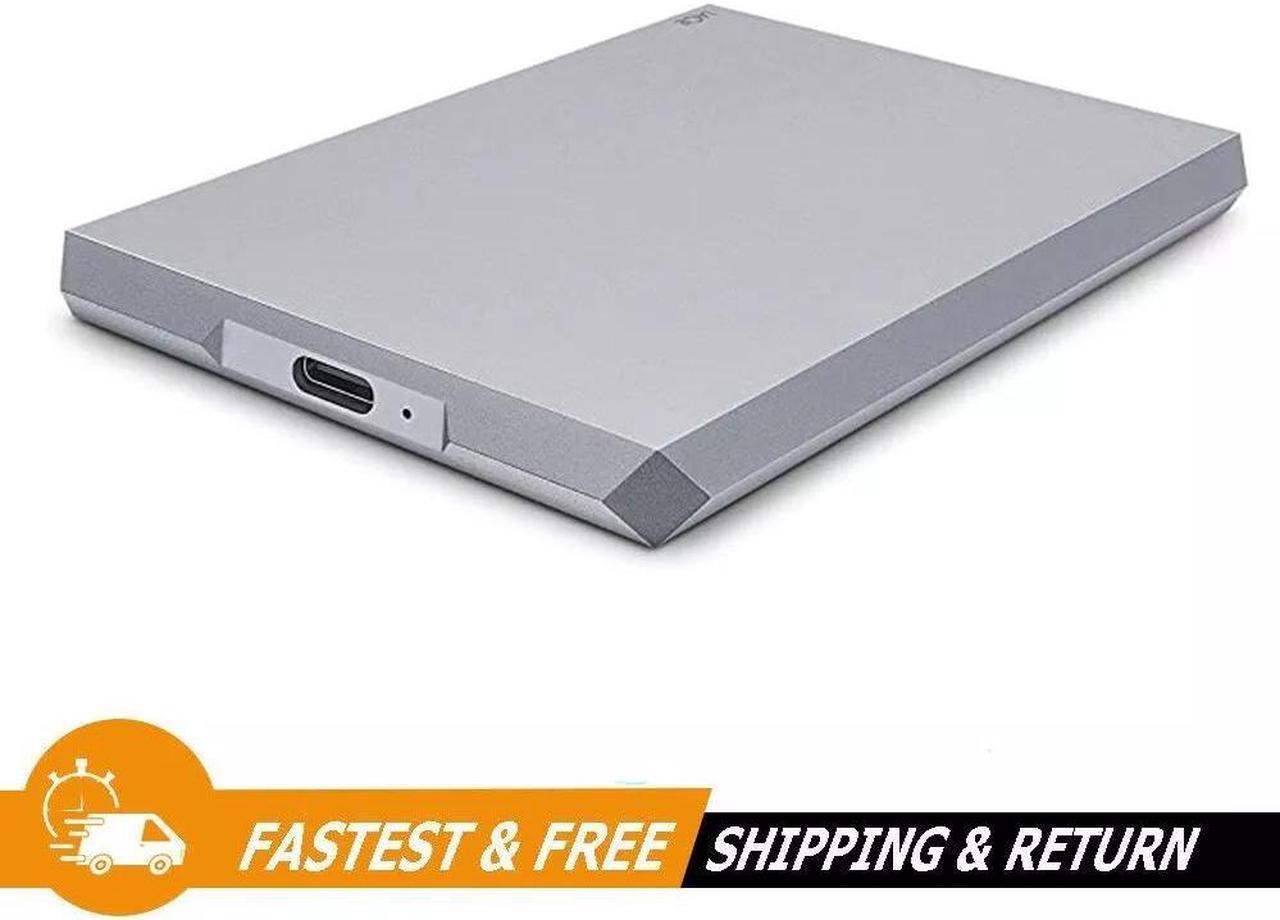 Main image of Lacie Mobile SSD 1TB Portable External Hard Drive USB 3.1 Type-C STHM1000400, Silver