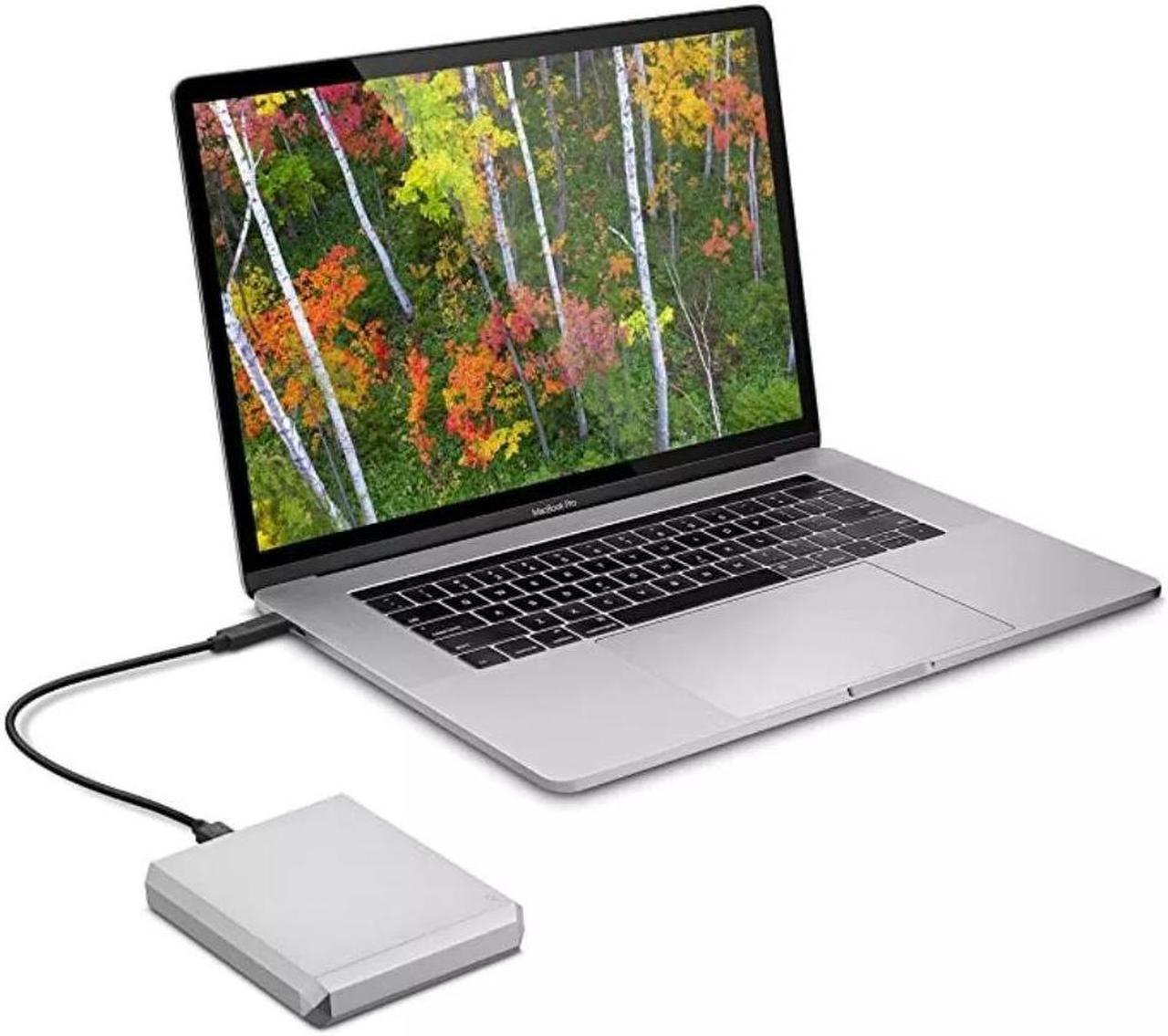 Alt view image 4 of 4 - Lacie Mobile SSD 1TB Portable External Hard Drive USB 3.1 Type-C STHM1000400, Silver