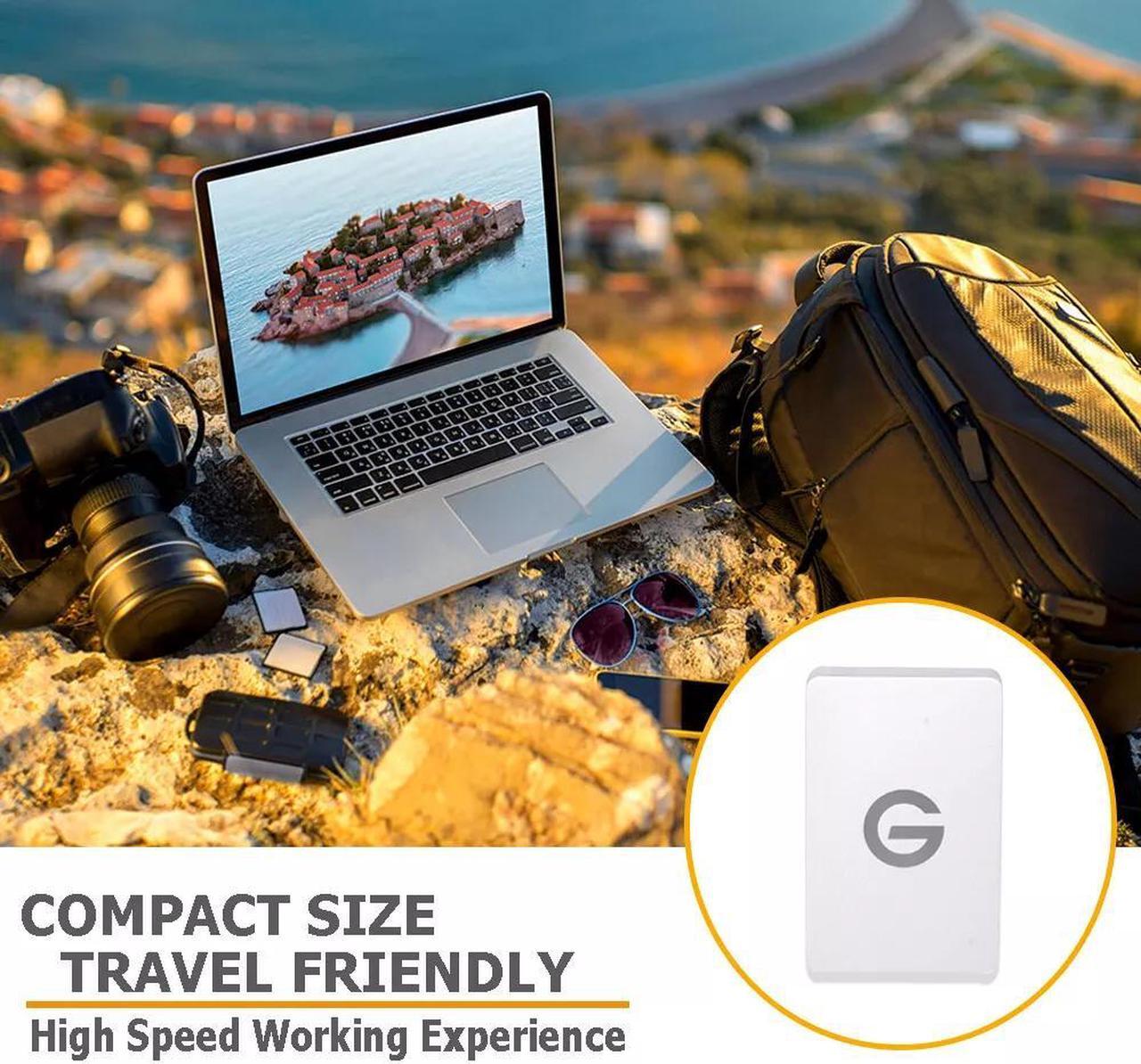 Alt view image 6 of 7 - Hitachi 3.5" Portable External Hard Drive 1TB 7200rpm USB 3.0 HDD for PC 0G02782