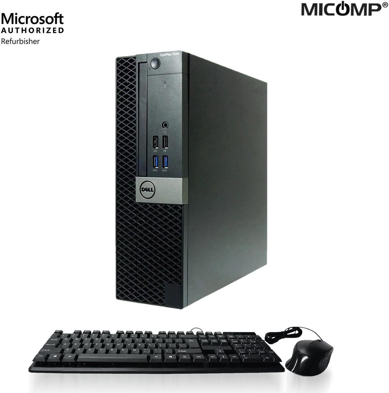 Dell OptiPlex 7040 Small Form Business PC Desktop Computer, Gen 6 Core i5-6500, 16GB DDR4 RAM, 128GB SSD, Windows 10 Home, HDMI, Dual Displayport, WiFi