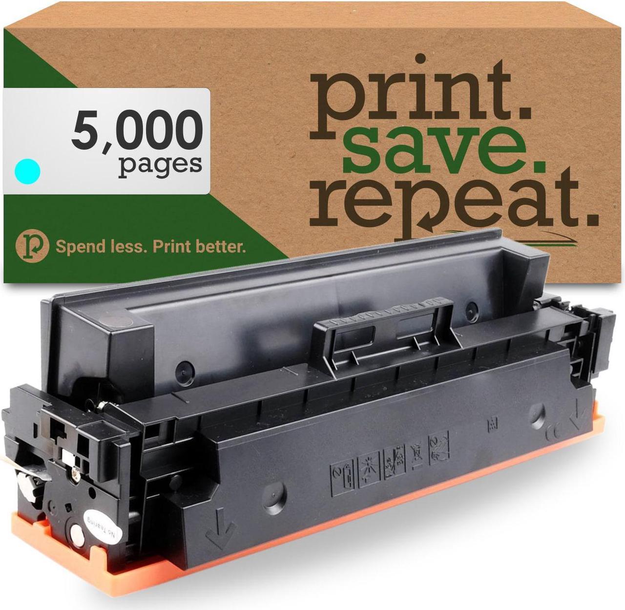 Print.Save.Repeat. HP CF411X (410X) Cyan High Yield Toner Cartridge for M377, M452, M477 [5,000 Pages]