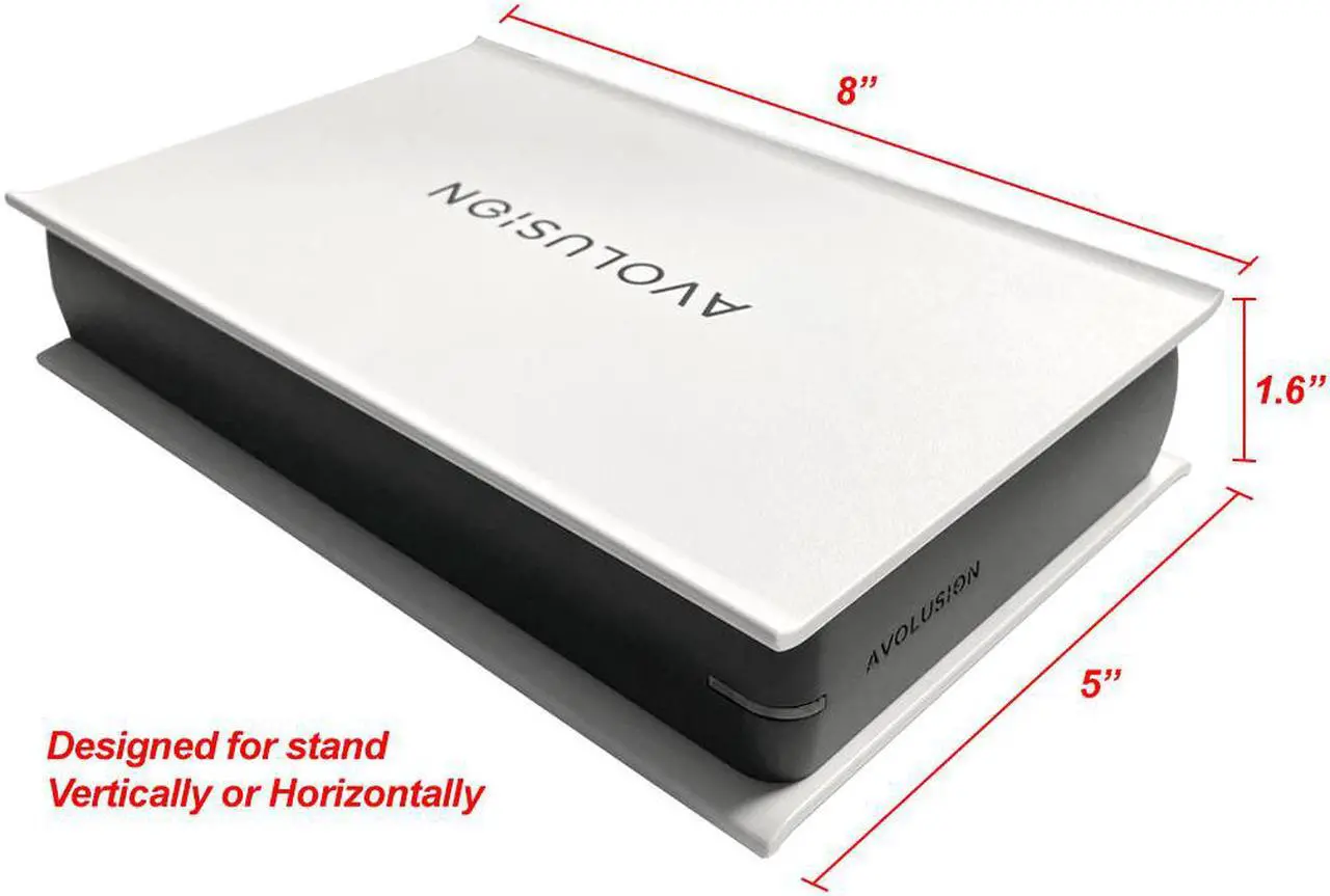 Alt view image 5 of 7 - Avolusion PRO-5X Series 6TB USB 3.0 External Gaming Hard Drive for PS5 Game Console (White) - 2 Year Warranty
