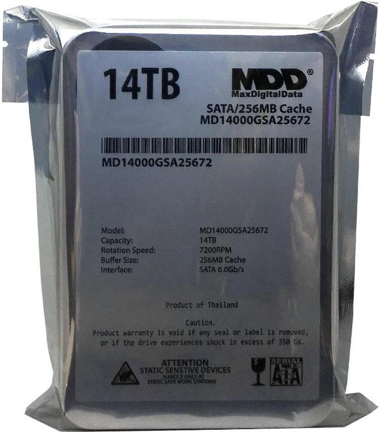 Alt view image 4 of 5 - MDD (MD14000GSA25672) 14TB 7200RPM SATA 6Gb/s 128MB Cache 3.5" Internal Desktop Hard Drive - 3 Years Warranty