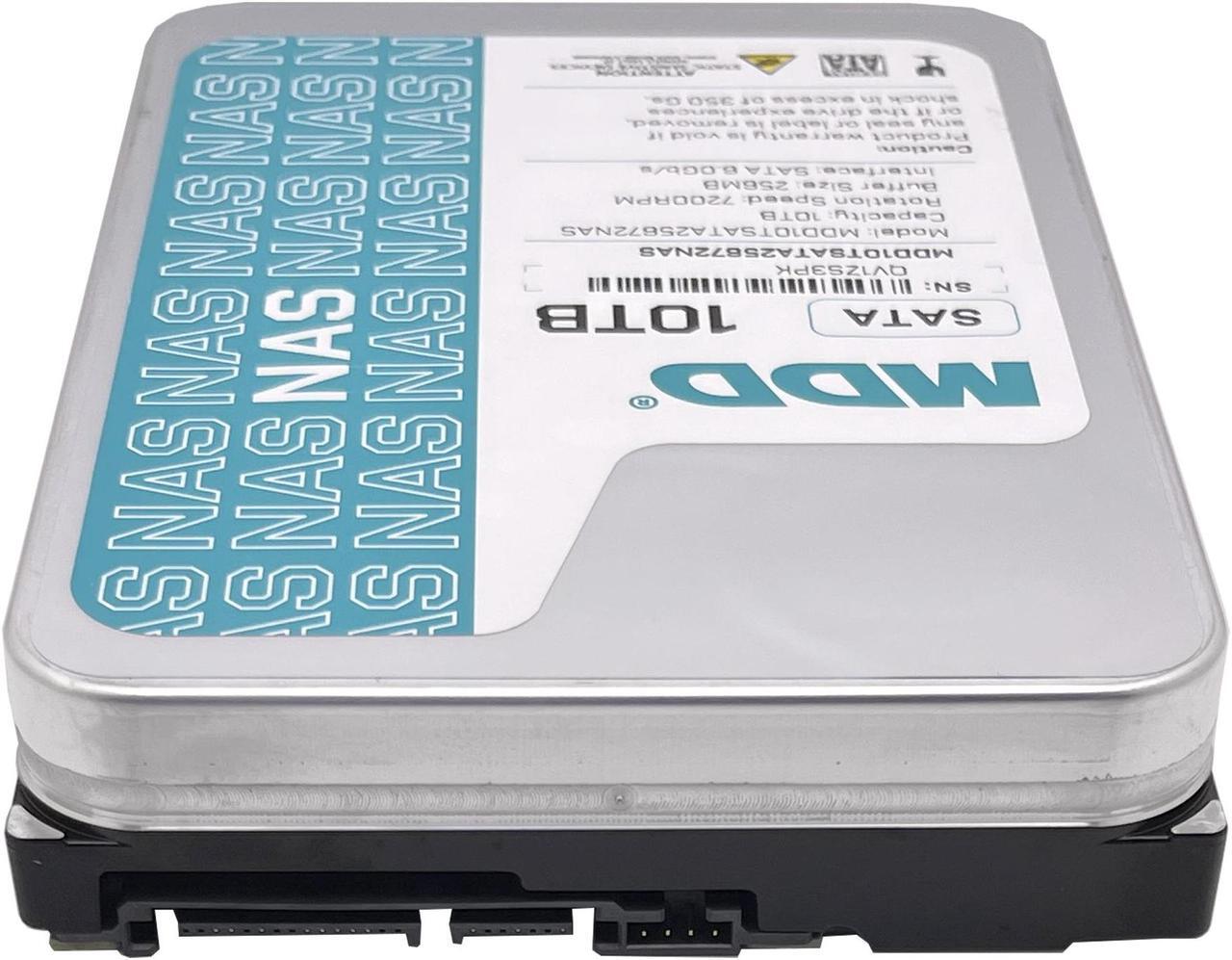 Alt view image 3 of 4 - MDD 10TB 7200RPM SATA 6.0Gb/s 256MB 3.5inch Internal Hard Drive for NAS Network Storage (MDD10TSATA25672NAS) - 3 Years Warranty
