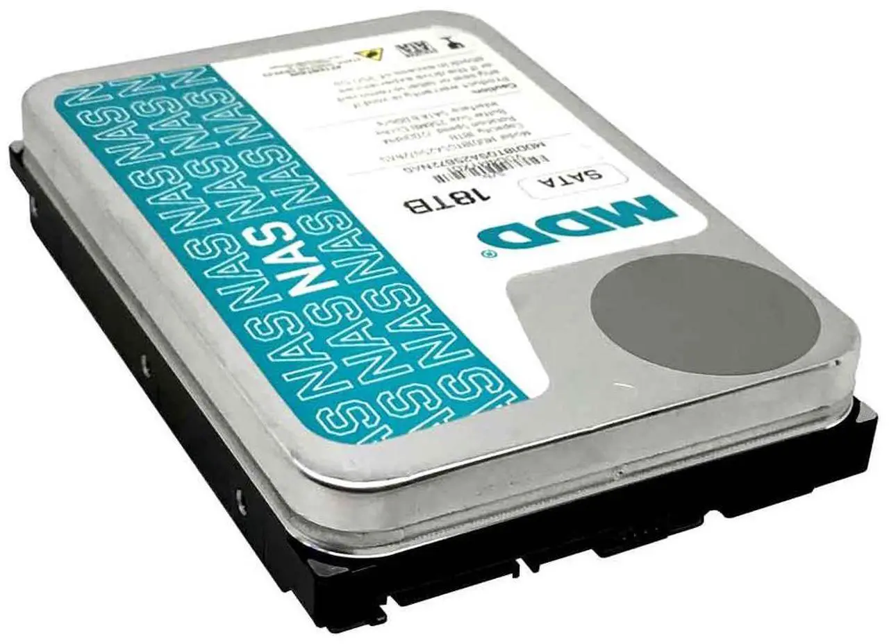 Alt view image 2 of 4 - MDD MDD18TSATA25672NAS 18TB 7200 RPM 256MB Cache SATA 6.0Gb/s 3.5" Internal Hard Drive for NAS Network Storage