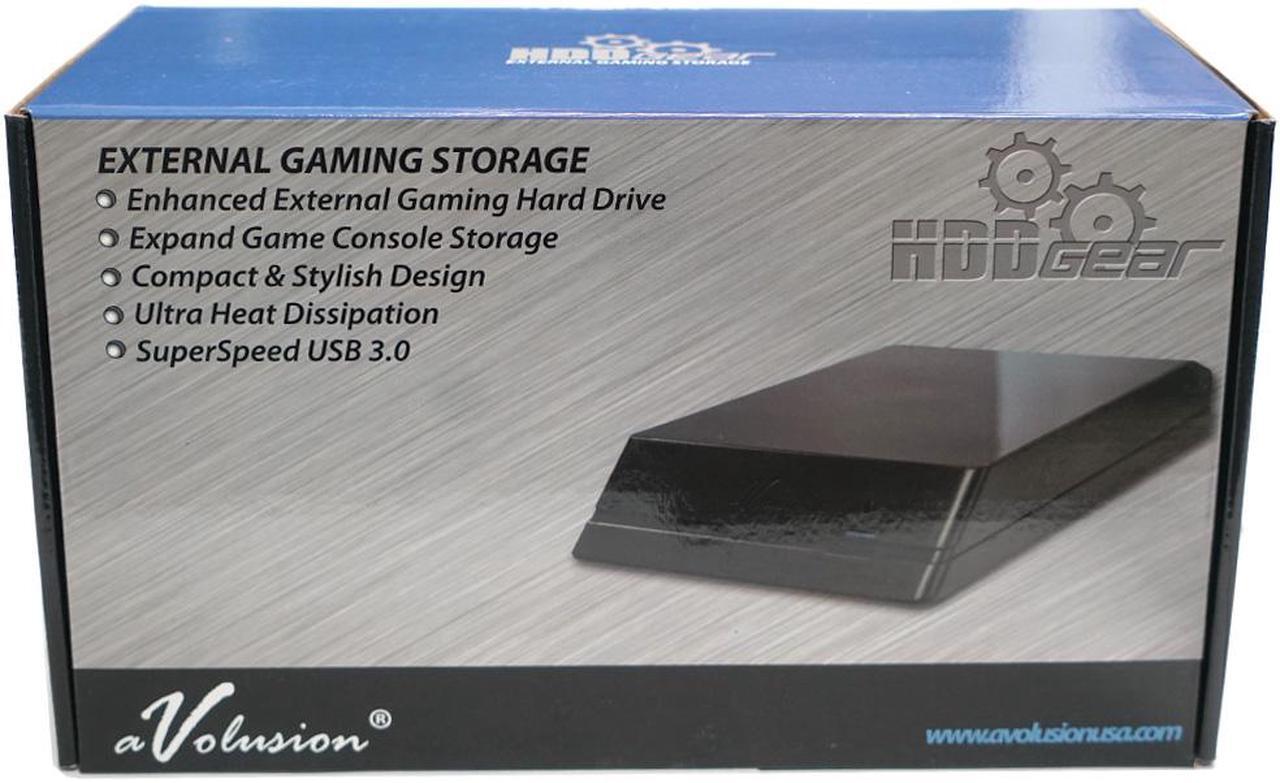 Alt view image 6 of 6 - Avolusion HDDGear 1TB USB 3.0 External Gaming Hard Drive (for PS4, PS4 Slim, PS4 Slim Pro) - 2 Year Warranty
