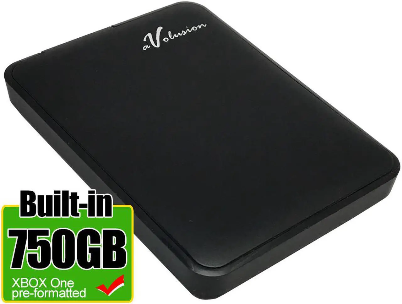 Main image of Avolusion 750GB USB 3.0 Portable External XBOX One Hard Drive (XBOX One Pre-Formatted) HD250U3-Z1 - Retail w/2 Year Warranty