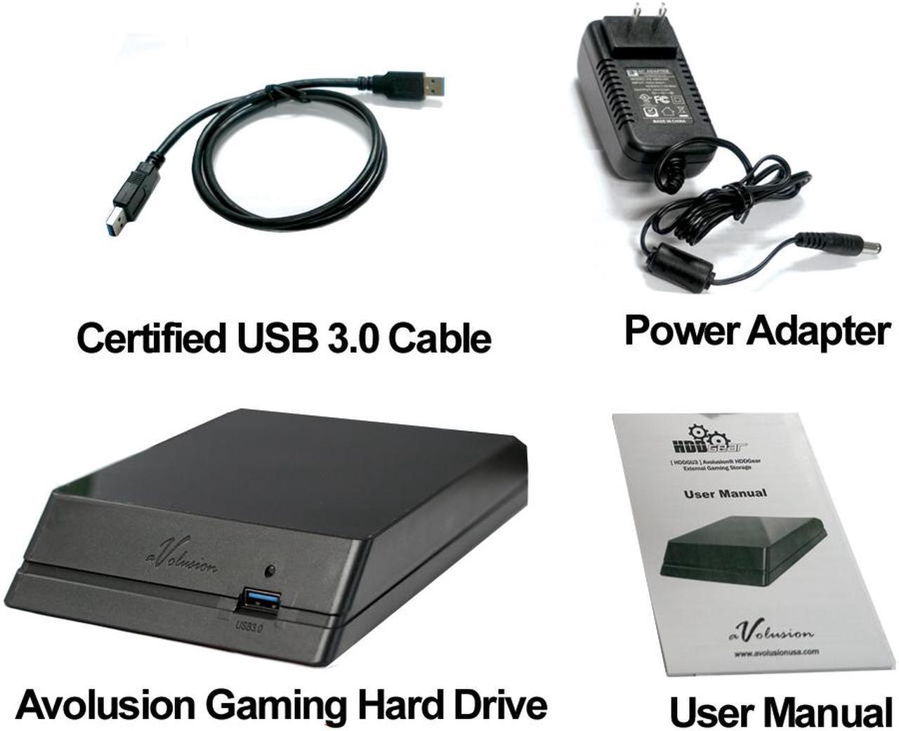 Alt view image 2 of 5 - Avolusion HDDGear 4TB USB 3.0 External Gaming Hard Drive (for XBOX ONE, XBOX ONE S, XBOX ONE X) - 2 Year Warranty
