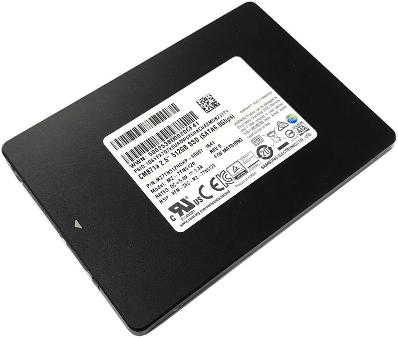 Main image of Samsung 512GB CM871a SATA 6Gb/s TLC 2.5" 7mm Internal Solid State Drive MZ-7TN5120 - OEM