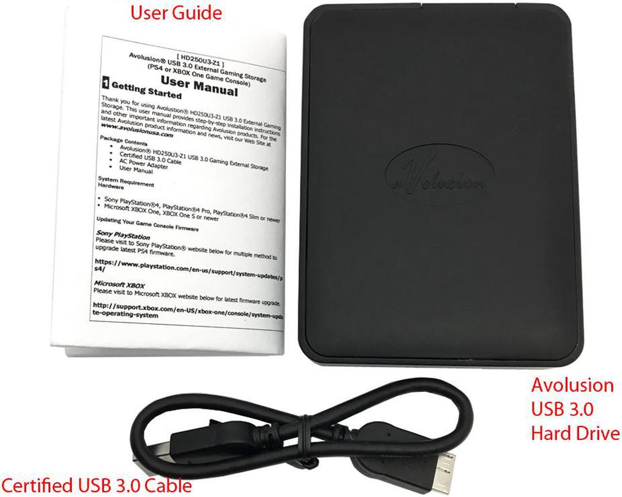 Alt view image 5 of 6 - Avolusion 2TB USB 3.0 Portable External XBOX One Hard Drive (XBOX One Pre-Formatted) HD250U3-X1-2TB-XBOX