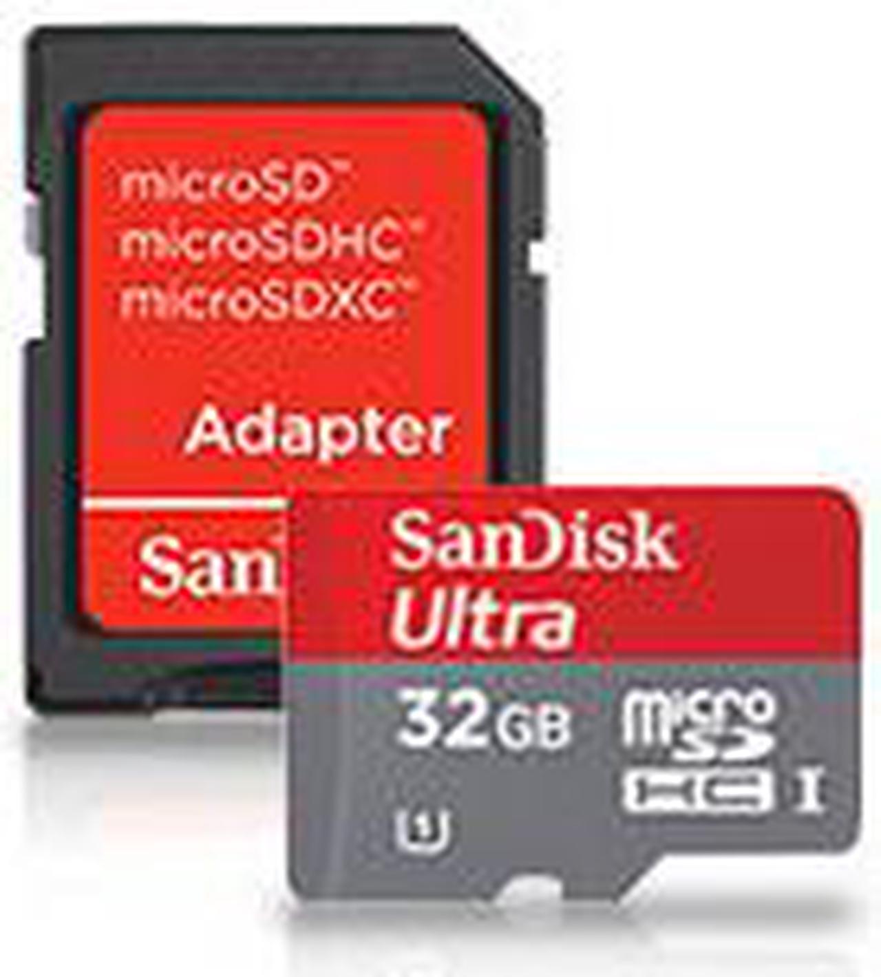 Alt view image 2 of 4 - SanDisk 32GB Mobile Ultra microSDHC Class 10 UHS-1 30MB/s Memory Card with SD Adapter Model SDSDQUA-032G-U46A