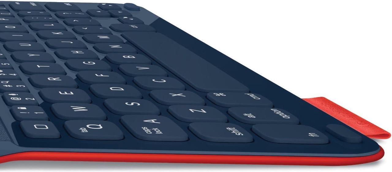 Alt view image 3 of 3 - New Logitech Ultrathin Keyboard Folio iPad Air - Mars Red Orange