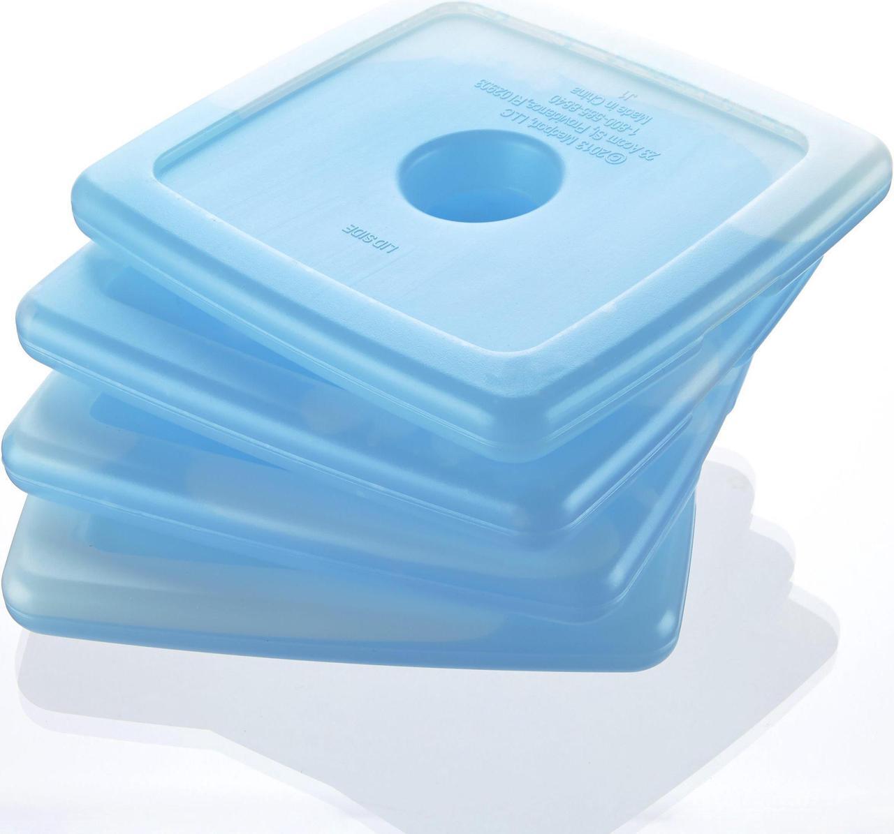 Main image of Fit & Fresh Cool Coolers Blue Reusable Slim Ice Packs-For Lunch Boxes or Coolers