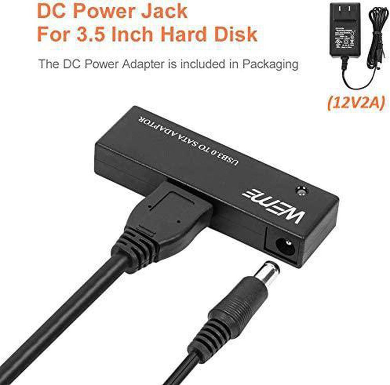 Alt view image 5 of 7 - USB 3.0 to SATA Converter Adapter for 2.5 3.5 Inch Hard Drive Disk SSD HDD Power Adapter and USB 3.0 Cable Included