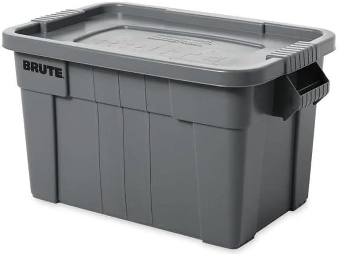 Alt view image 6 of 11 - RUBBERMAID COMMERCIAL FG9S3000GRAY Storage Tote W/ Lid, 14 gal, 27-7/8 in L,