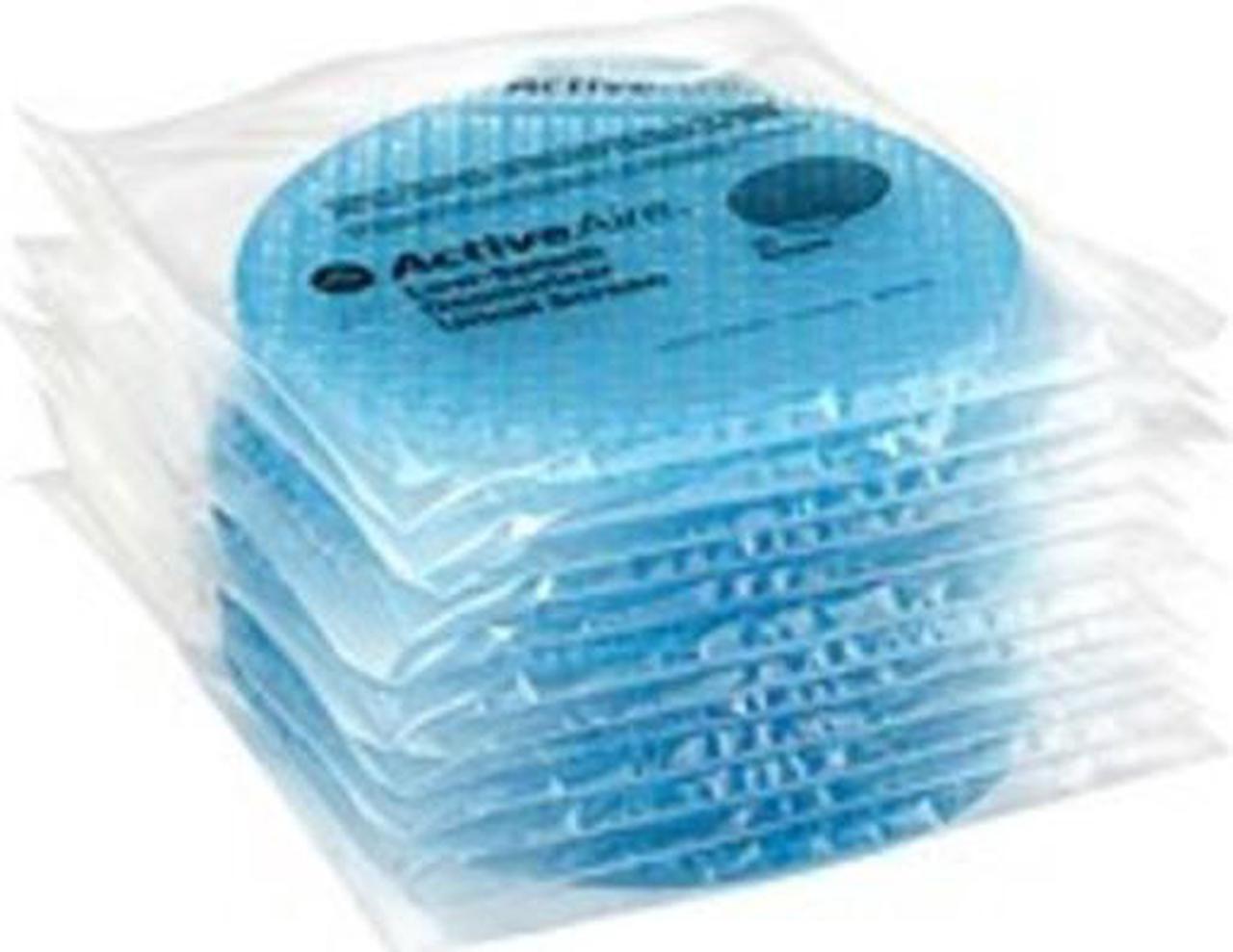 Alt view image 5 of 9 - Georgia Pacific 48260 Activeaire Deodorizer Urinal Screen - Coastal Breeze, with Side Tab - Blue, 12 per Case