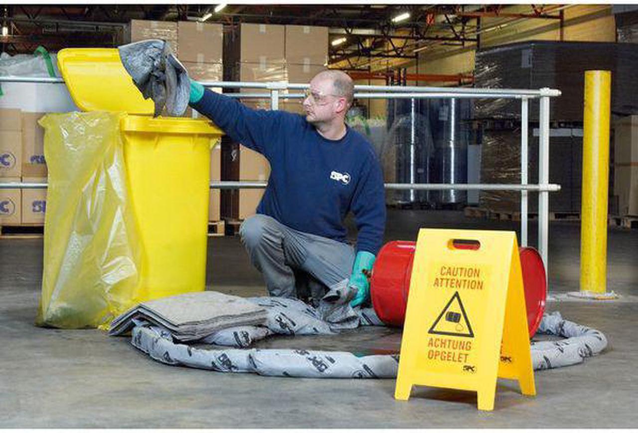 Alt view image 2 of 5 - BRADY SPC ABSORBENTS SKA-55 Spill Kit, Universal, Yellow