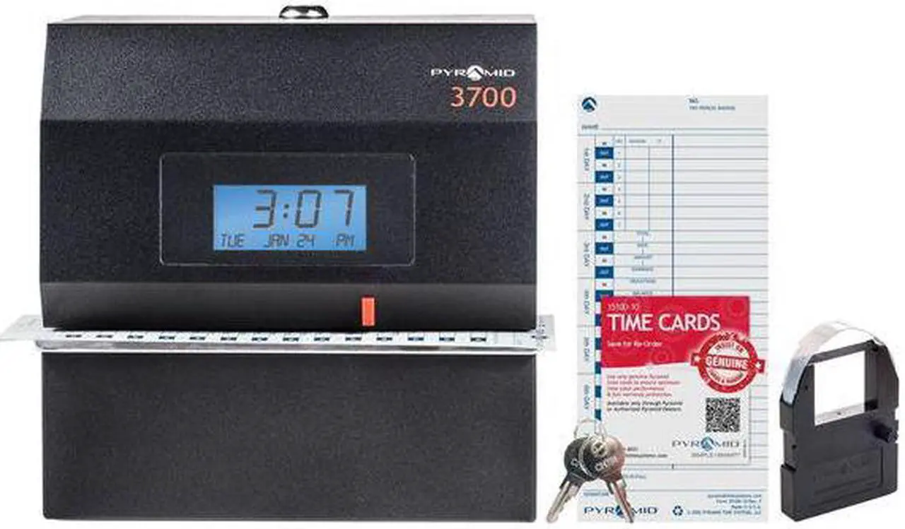 Alt view image 15 of 20 - PYRAMID 3700 Time Clock and Document Stamp,Digital,