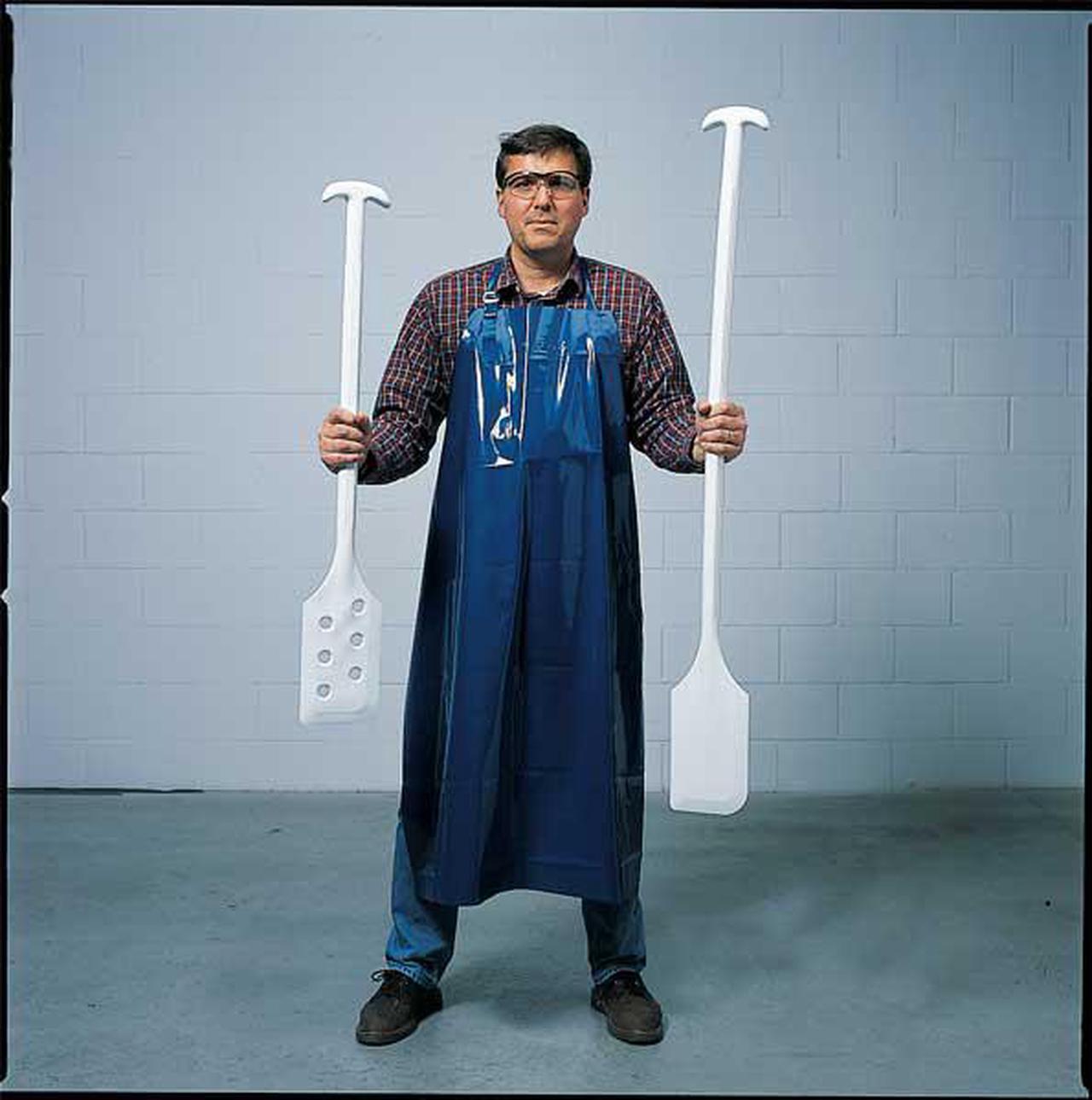 Alt view image 4 of 5 - REMCO 67775 Mixing Paddle,w/o Holes,White,6 x 13 In