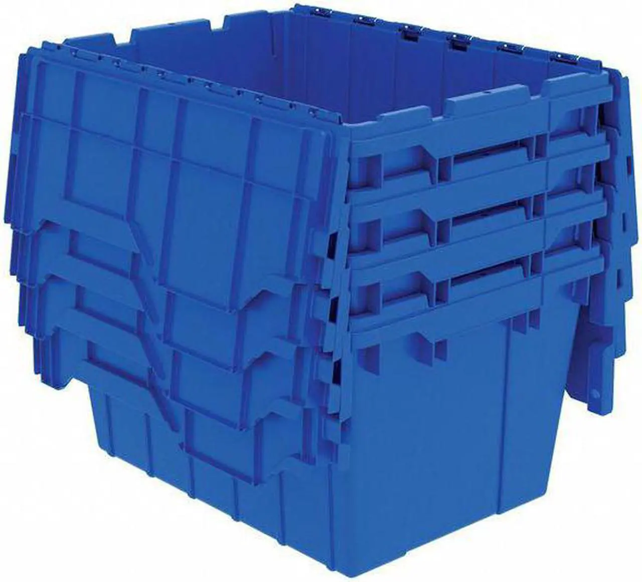 Alt view image 2 of 4 - AKRO-MILS 39120BLUE Attached Lid Container, 12 gal, 21 1/2 in L, 15 1/4 in W,