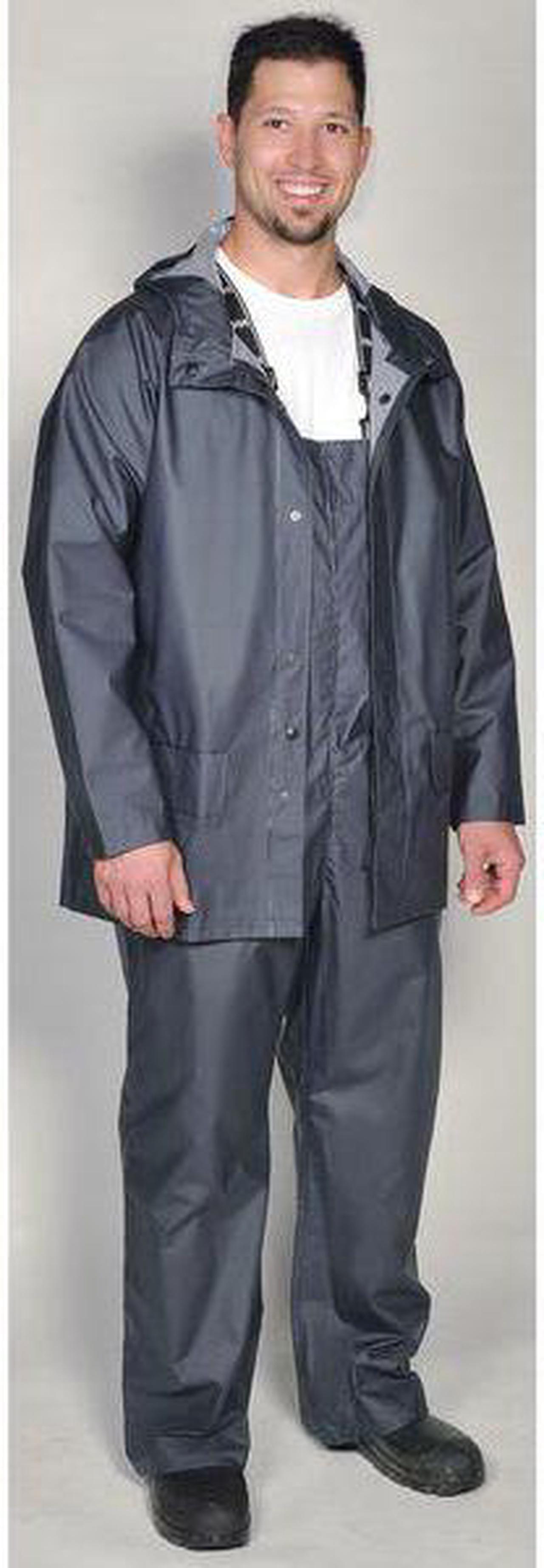 Alt view image 2 of 3 - HELLY HANSEN 70129_480-L Rain Jacket,PVC/Polyester,Army Green,L