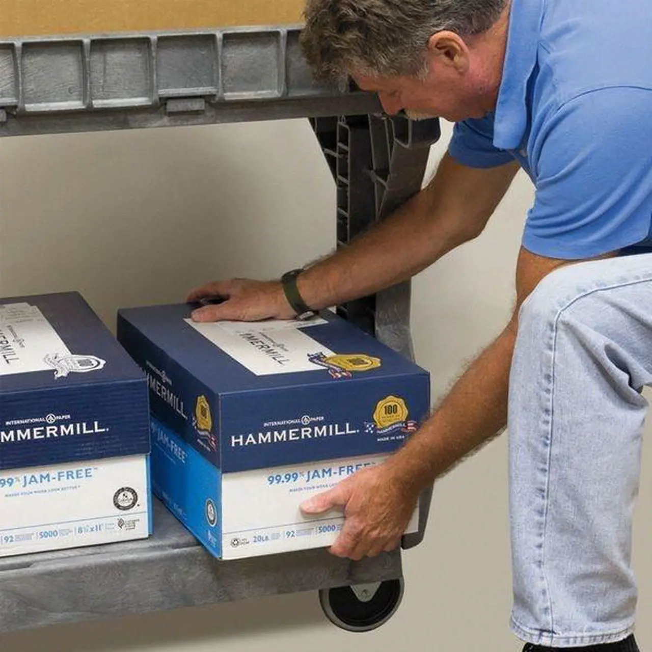 Alt view image 4 of 8 - ZORO SELECT 30930GREY High-Density Polyethylene Utility Cart with Flip-Gate